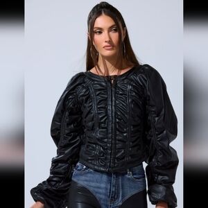 Women's Black Puffer Jacket